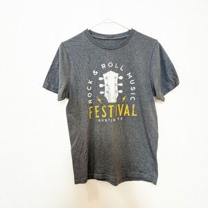 Austin Rock & Roll Music Festival Gray Short Sleeve Shirt, Mens Small